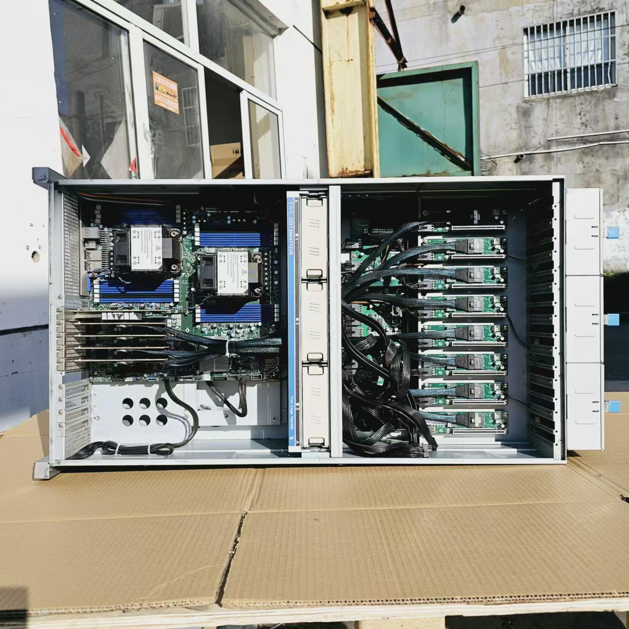 분해된 X12DPI-N6 X12DAI-N6 듀얼 메인보 - Platinum 8380 리뷰 및 가격