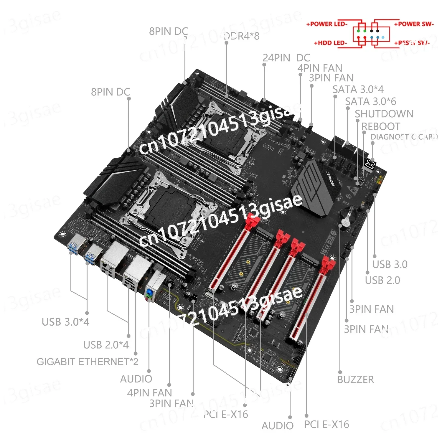 메카닉 X99 D8 MAX 메인보드 패키지 (LGA 2 - E5 2699 V4 리뷰 및 가격