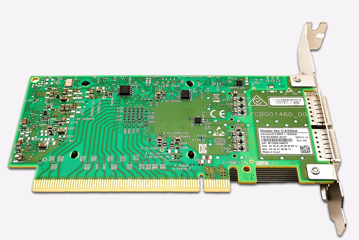 100Gb 네트워크 어댑터 Mellanox MCX556 - 100Gbe Qsfp28 Network Card 리뷰 및 가격